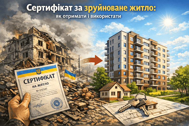 Житловий сертифікат єВідновлення: від руїн до новосілля Житловий сертифікат єВідновлення: від руїн до новосілля