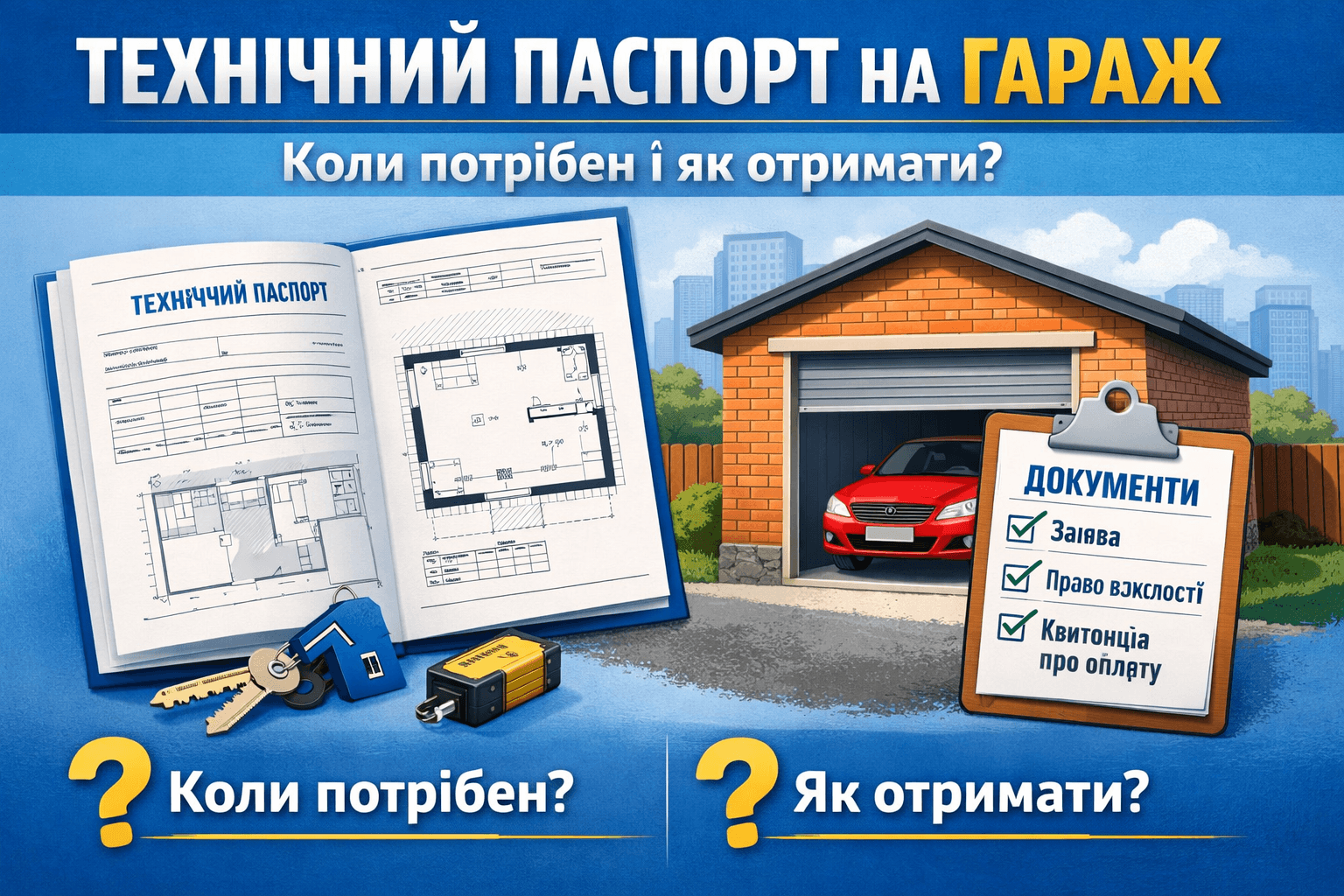 Технічний паспорт на гараж Київ