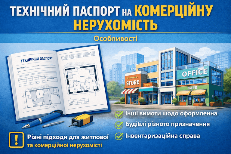 Технічний паспорт на комерційну нерухомість