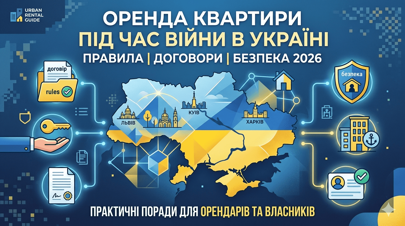Оренда житла в умовах воєнного стану Оренда квартири під час війни в Україні 2026