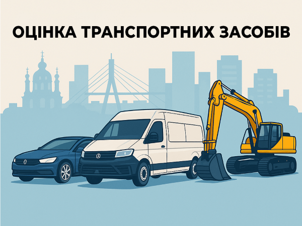 Професійна оцінка транспорту Оцінка транспортних засобів: авто, спецтехніка, мототехніка