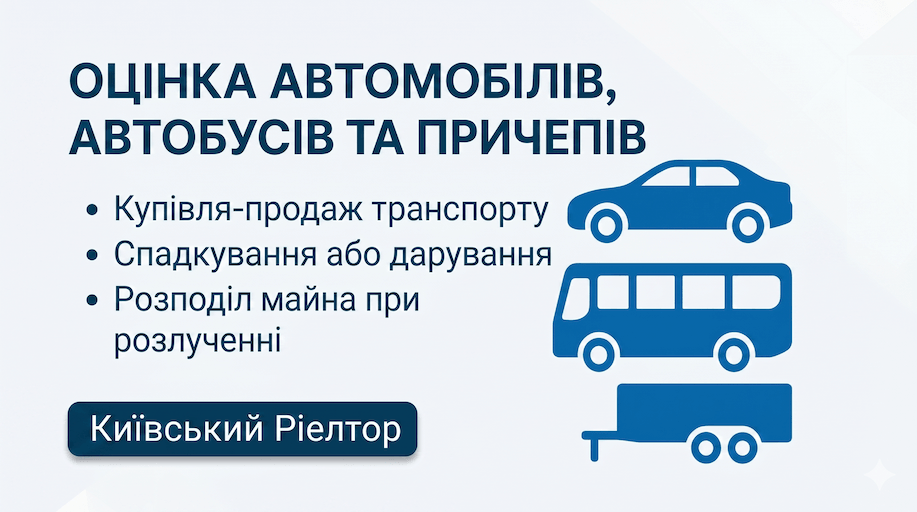 Оцінка автомобілів, автобусів та причепів Оцінка автомобілів, автобусів та причепів