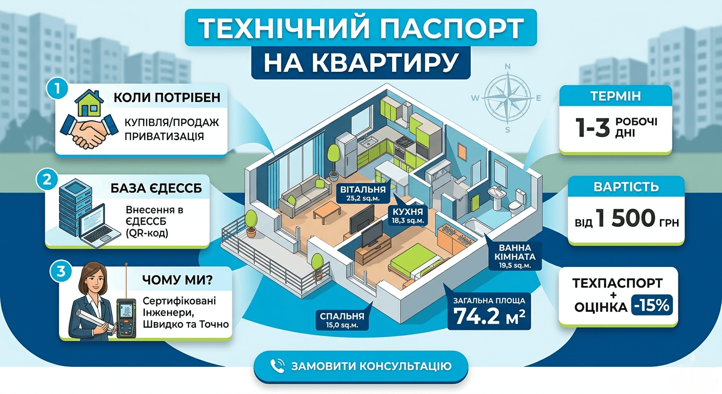 Технічний паспорт на квартиру Київ