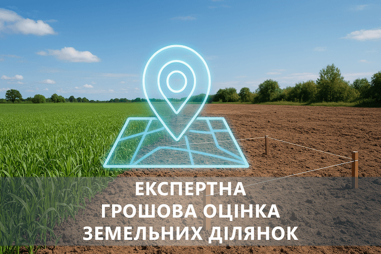 Оцінка земельної ділянки Експертна грошова оцінка земельних ділянок